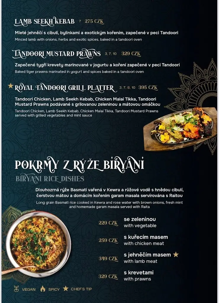 Menu_Taste of India Ostrava, Indická restaurace & bar_Okres Ostrava-město_image_2
