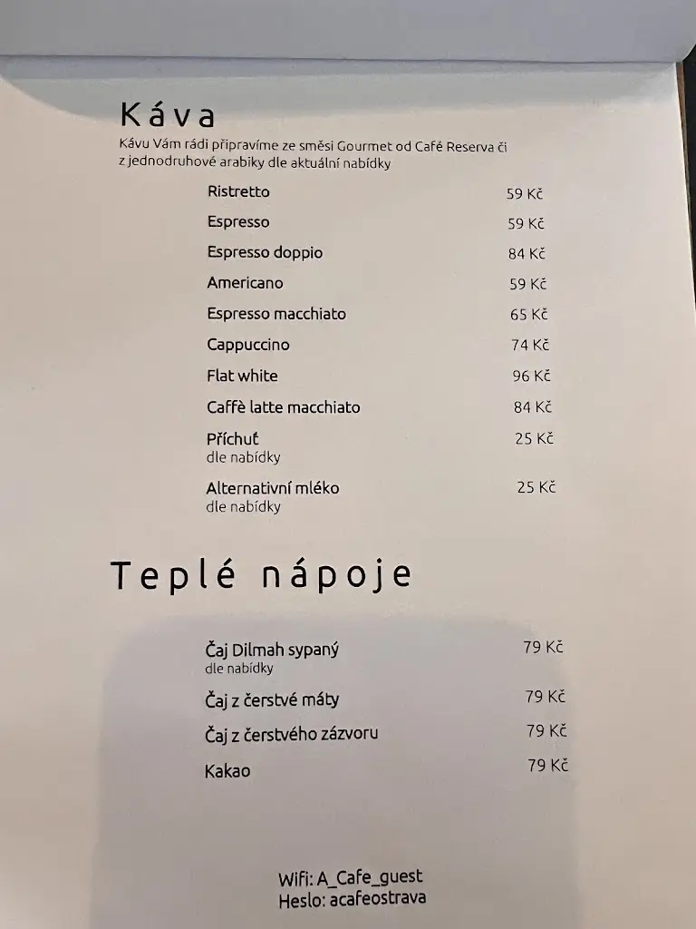 Menu_A Café_Okres Ostrava-město_image_3