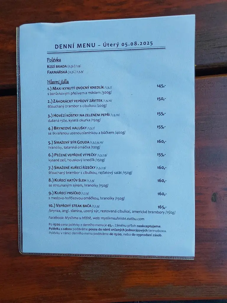Menu_Restaurace Myslivna u hřiště_Ostravice_image_3