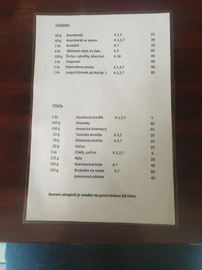 Menu_Restaurant at Malky_Orlová_image_2