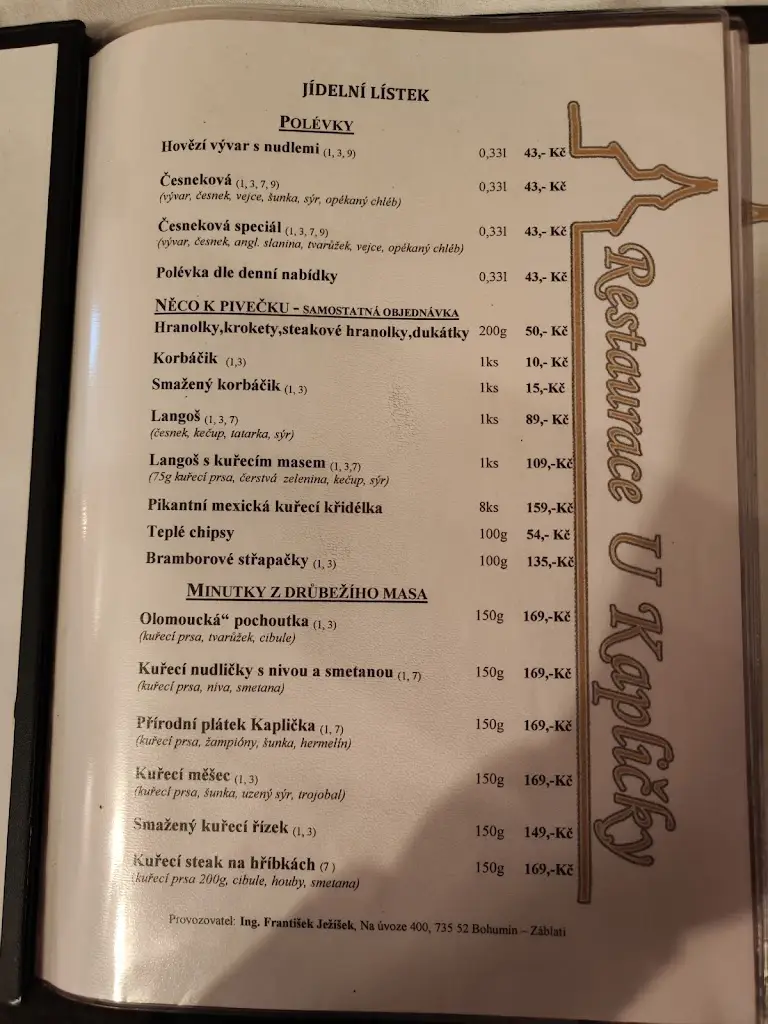 Menu_Restaurace U Kapličky_Orlová_image_3
