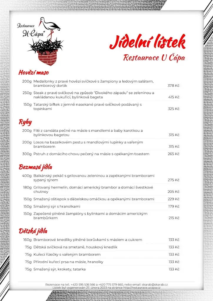 Menu_Restaurace U Čápa_Příbor_image_2