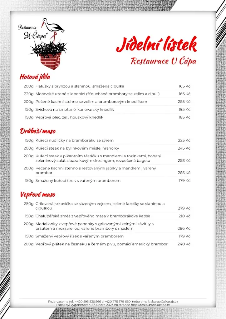 Menu_Restaurace U Čápa_Příbor_image_3
