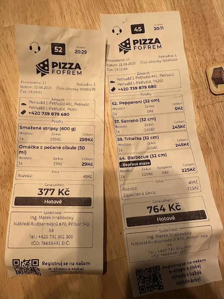 Stanislav Vařeka_Pizza Fofrem_Příbor_review