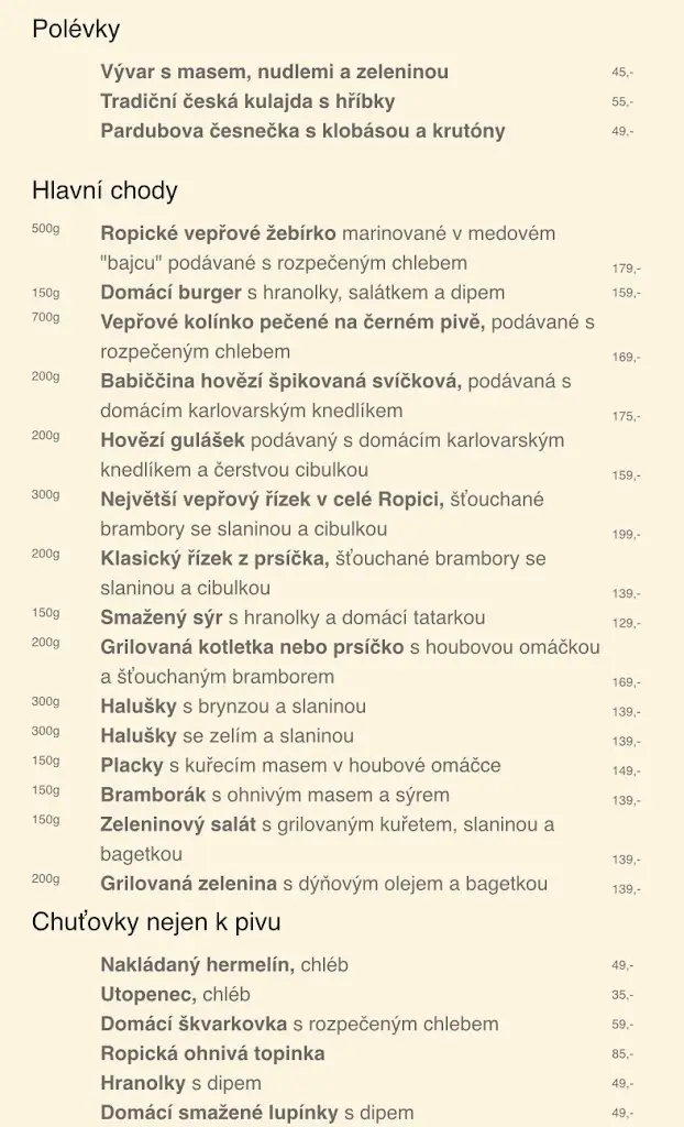Menu_Restaurace U Parduby v Ropici_Ropice_image_2