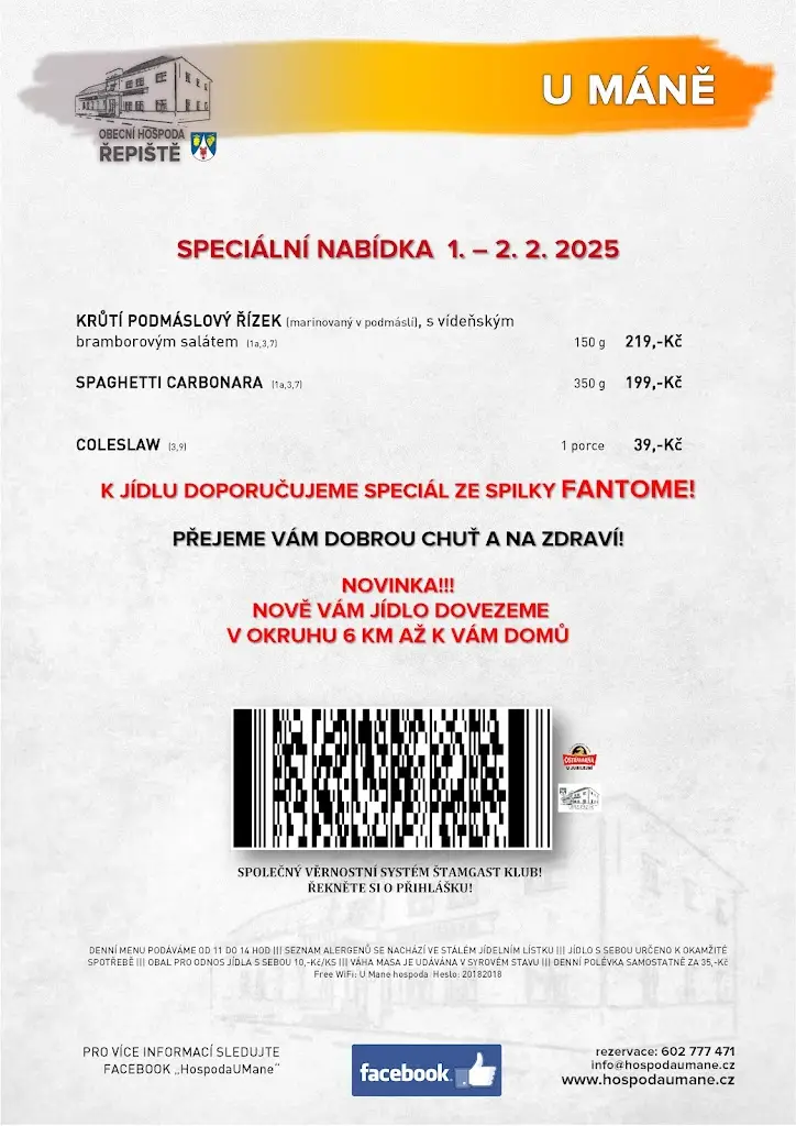 Menu_Hospoda U Máně_Řepiště_image_1