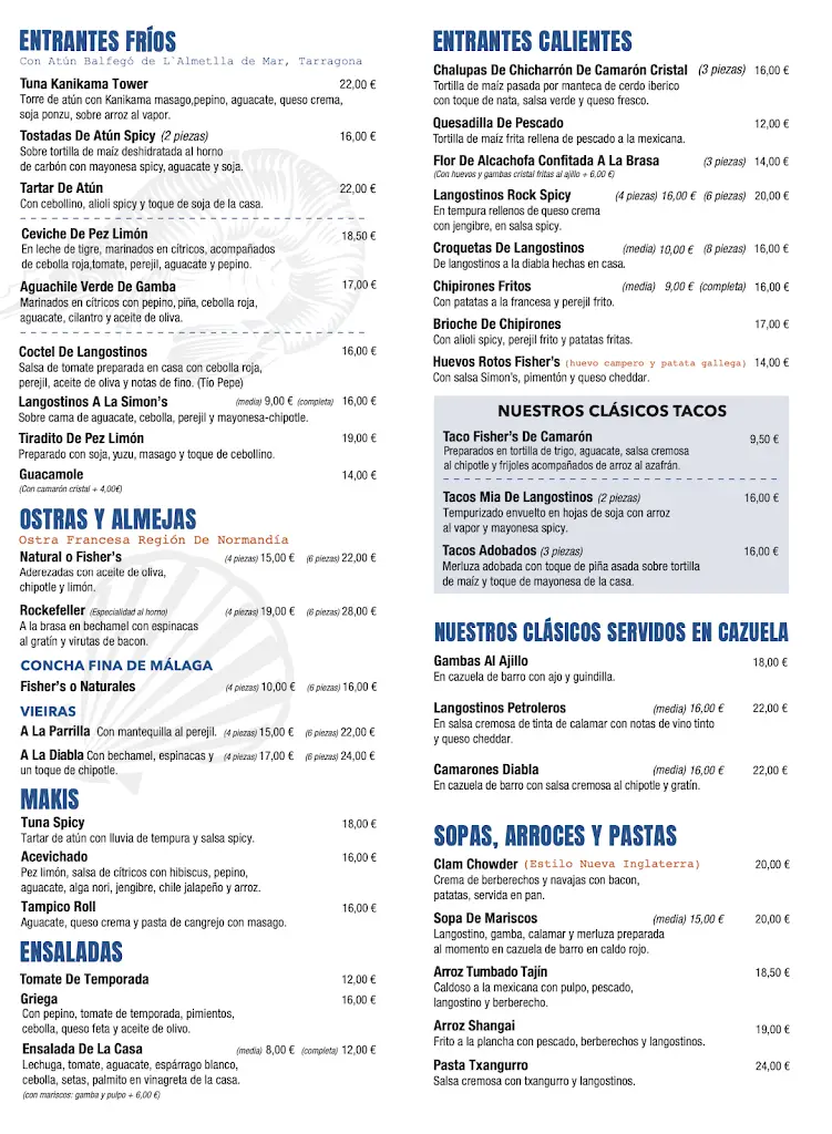 Menu_Fisher's Madrid | Restaurante de Pescado Madrid_Rybí_image_3