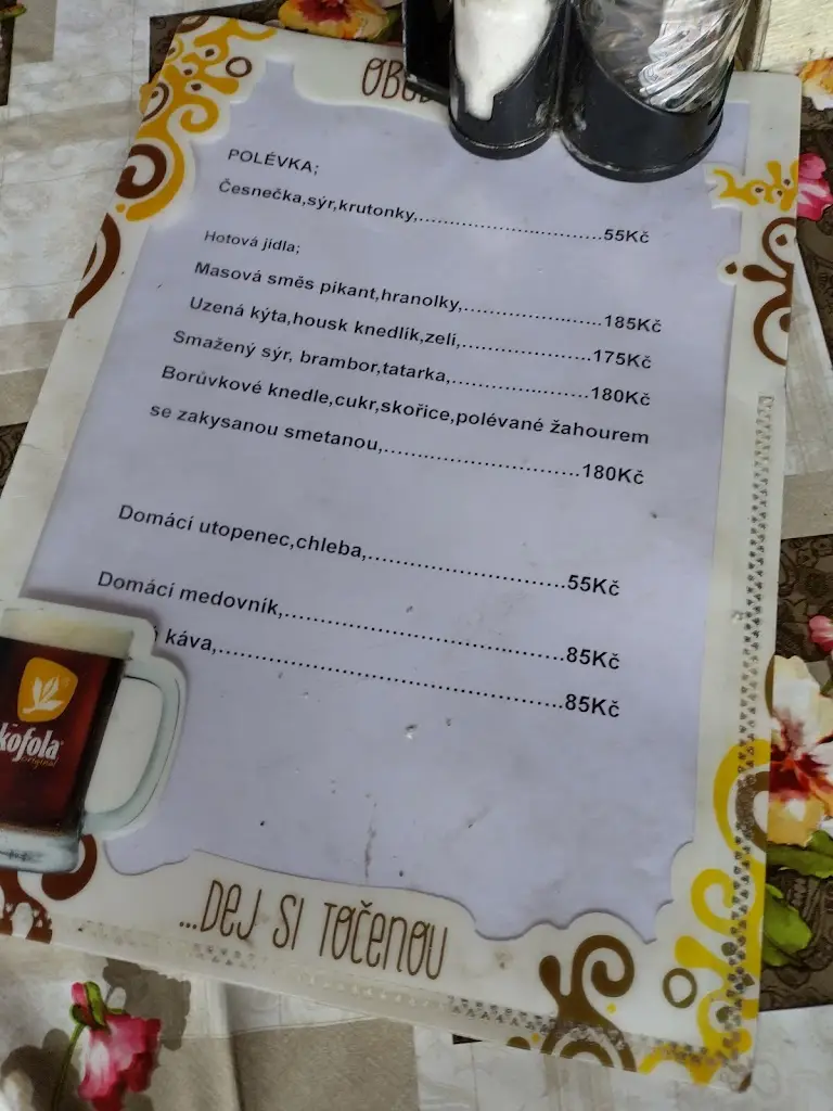 Menu_Občerstvení u Vodníka_Kunžak_image_1