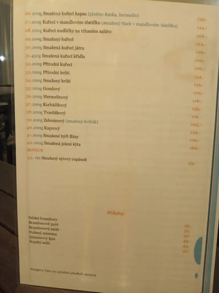 Menu_Restaurace Na Lapačce_Šenov_immagine_2