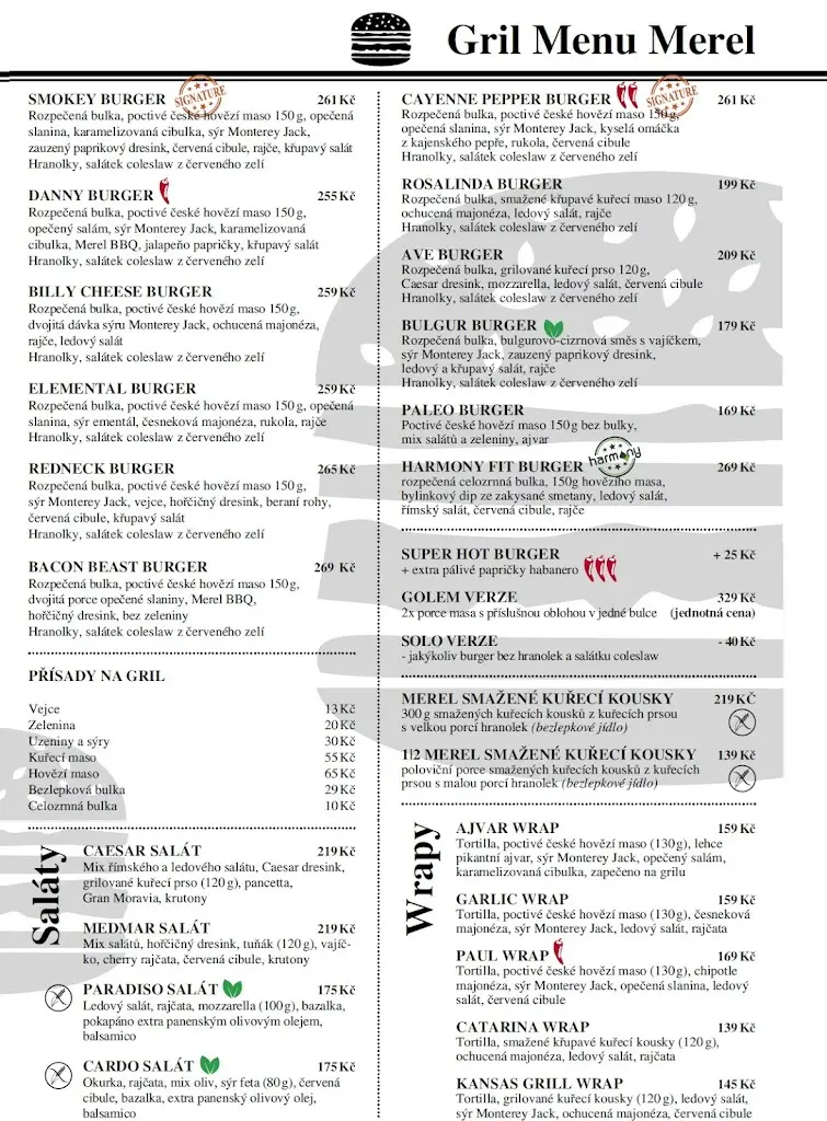 Menu_Pizza Gril Merel_Písek_image_2