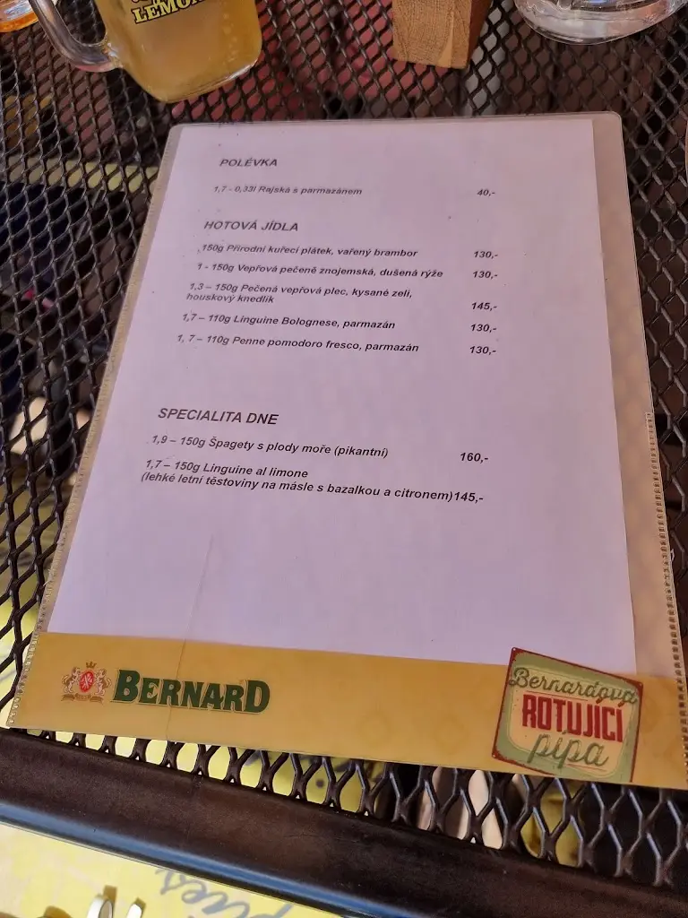 Menu_Kunžak Restaurace Ostrov Co Není_Kunžak_immagine_1