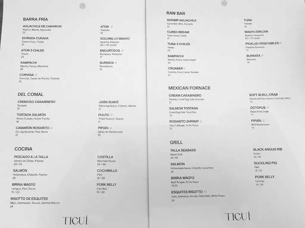 Menu_Ticuí l Mexican Restaurant Madrid_Tichá_image_2