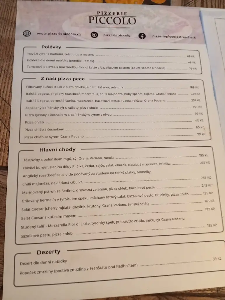 Menu_Pizzerie Piccolo_Štramberk_image_4