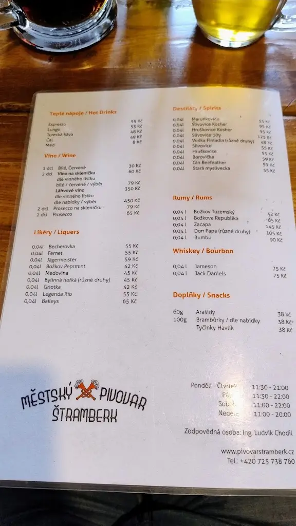 Menu_City Brewery Štramberk_Štramberk_image_1