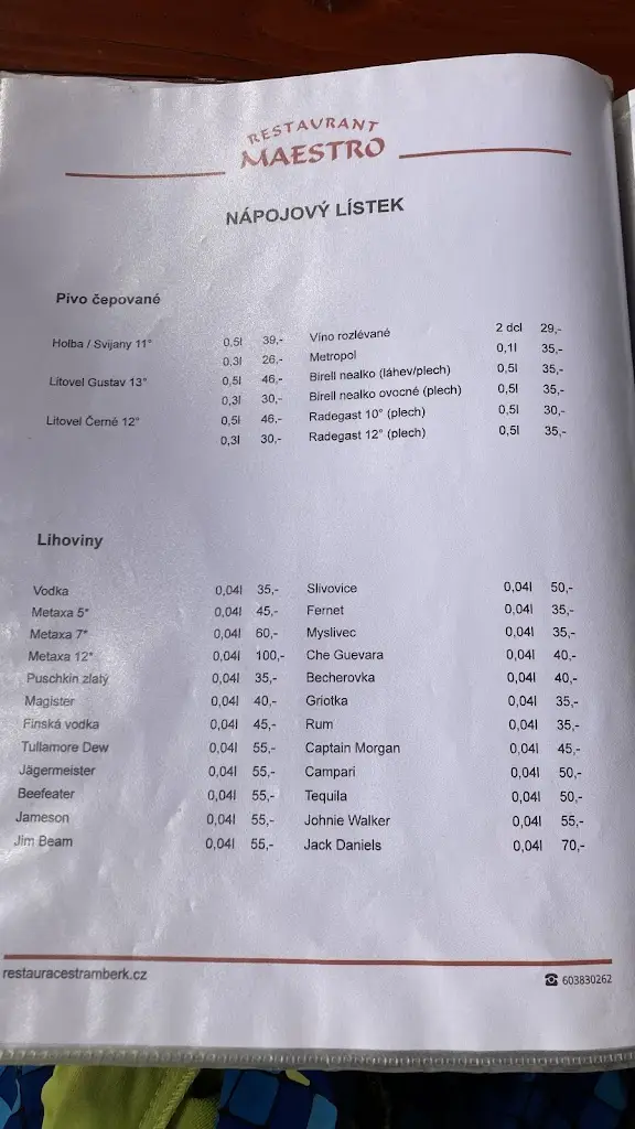 Menu_Restaurace Maestro_Štramberk_image_4