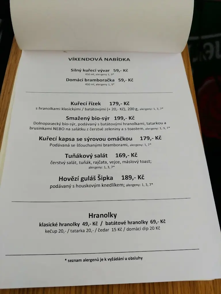 Menu_Hotel Šipka_Štramberk_image_3