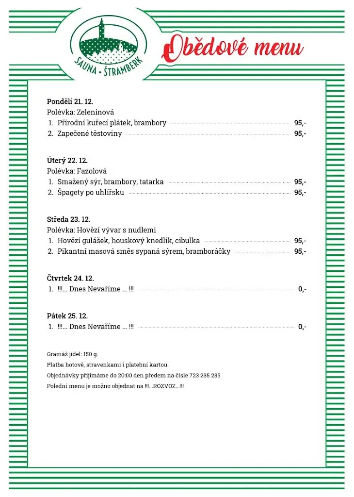 Menu_Sauna Štramberk_Štramberk_image_1
