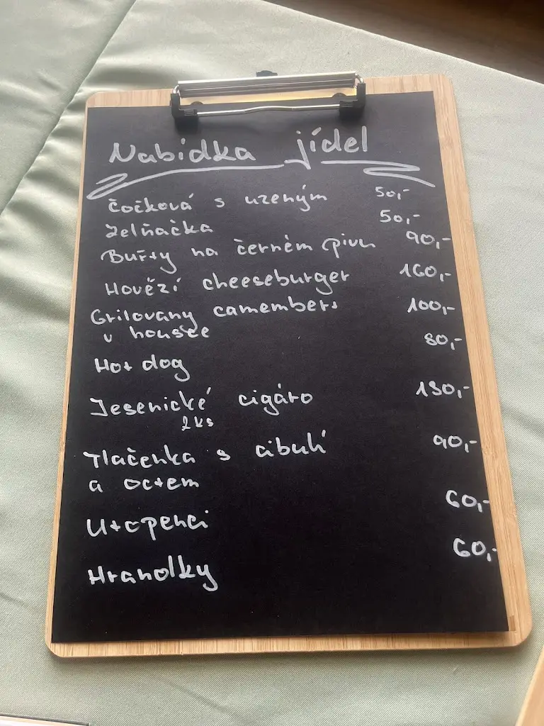 Menu_Občerstvení 13 Hospoda Na pumpě_Vítkov_immagine_1