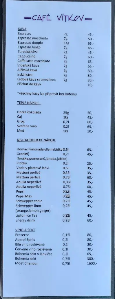 Menu_Café Vítkov_Vítkov_image_1