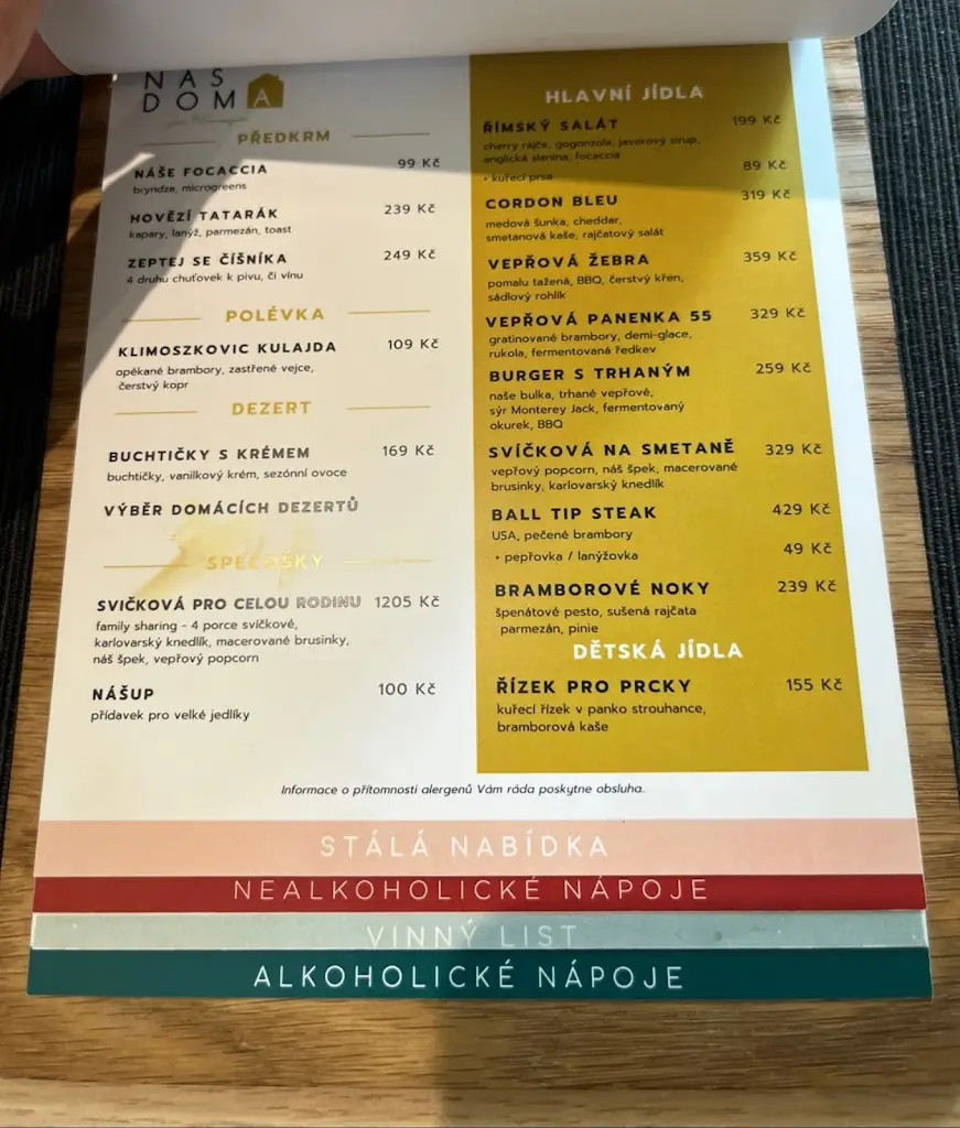 Menu_Restaurace U Nás Doma Vratimov_Vratimov_image_4