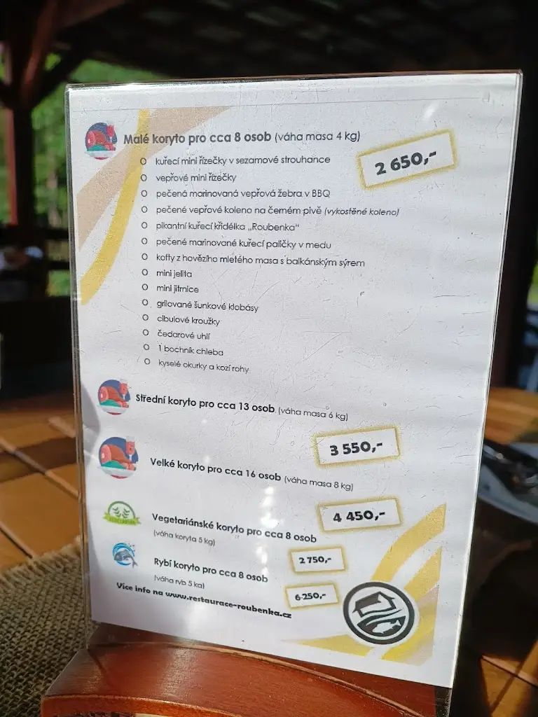 Menu_Restaurace Roubenka U Rybníka_Vratimov_immagine_1
