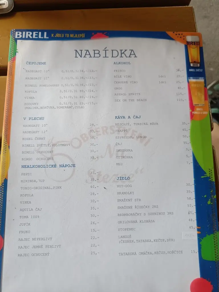 Menu_Občerstvení Na Stezce_Vratimov_image_1