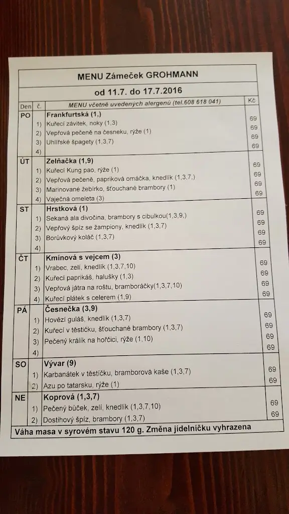 Menu_Zámeček Grohmann_Vrbno pod Pradědem_image_1