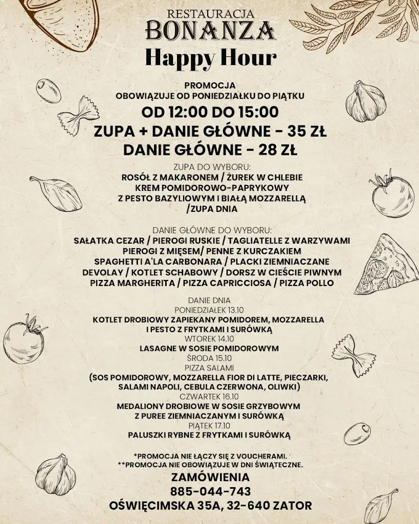 Menu_Restauracja Bonanza_Zátor_immagine_1