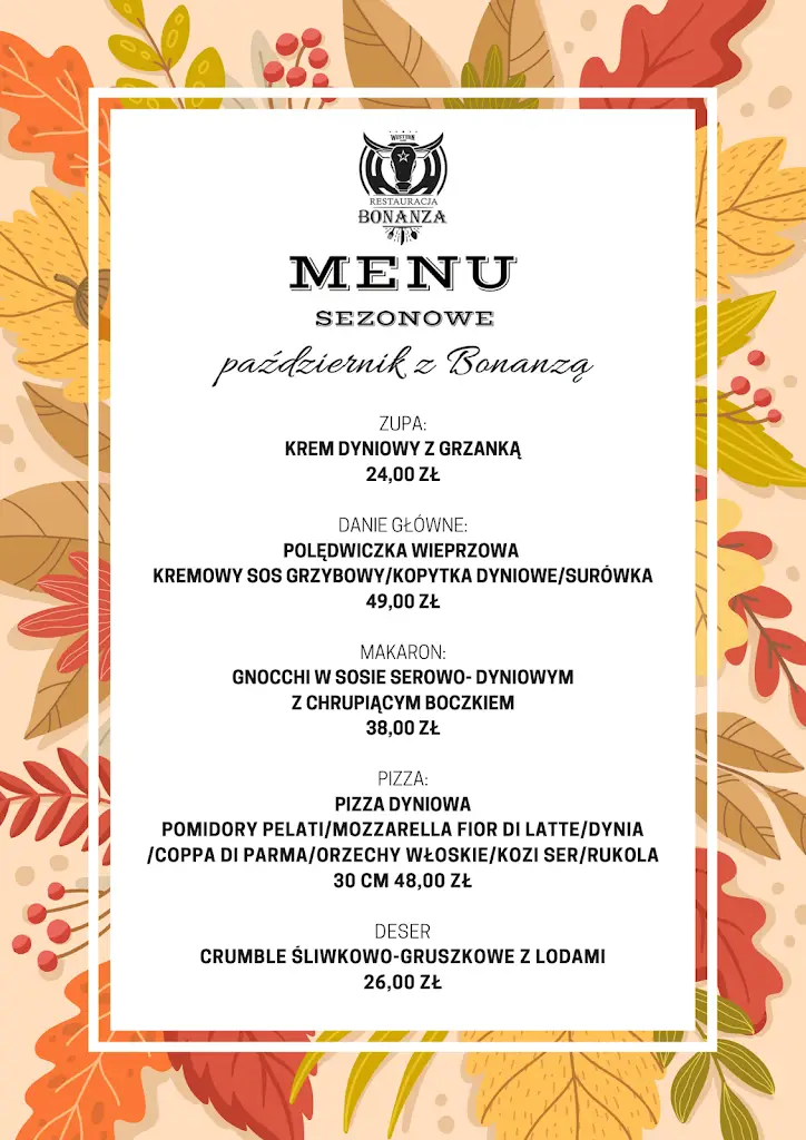 Menu_Restauracja Bonanza_Zátor_immagine_3
