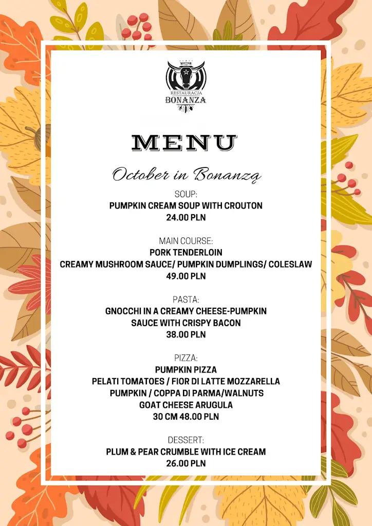 Menu_Restauracja Bonanza_Zátor_immagine_4