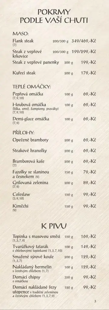 Menu_Hostinec u Franz Josepha_Třinec_image_1