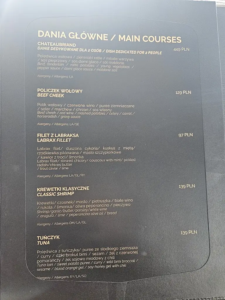 Menu_27th Floor_Katovice_immagine_1