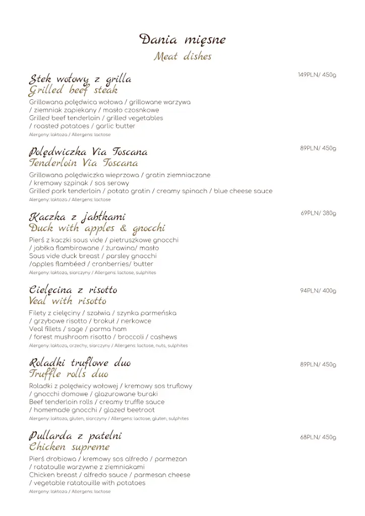 Menu_Via Toscana Restaurant & Café_Katovice_image_1