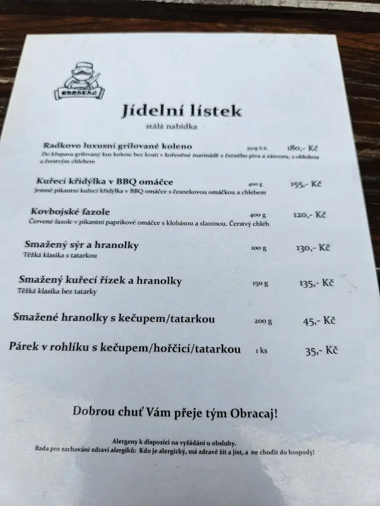 Menu_U Obracaja_Třinec_image_2
