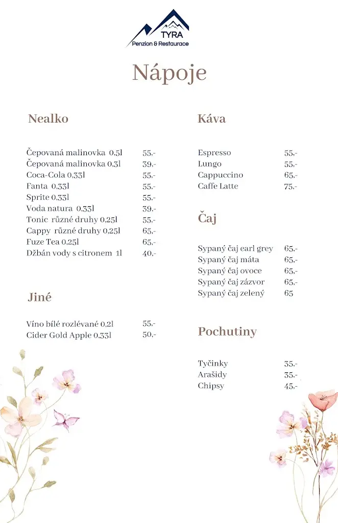 Menu_Pension Tyra_Třinec_image_2