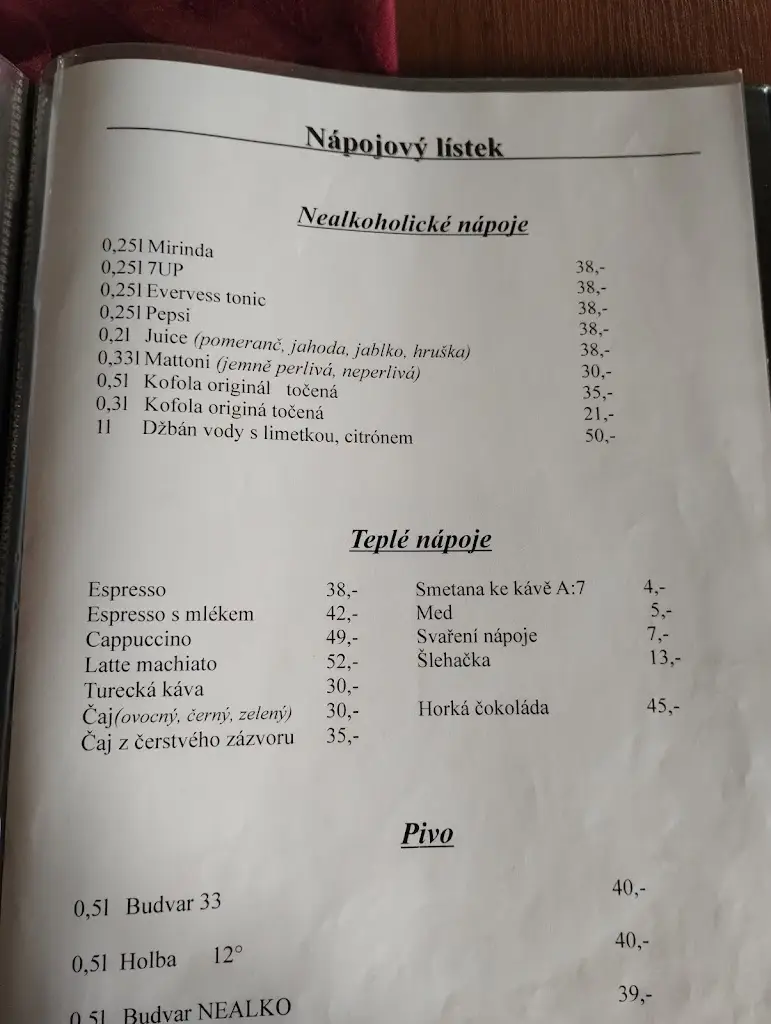 Menu_Restaurace a penzion u Kláry_Bludov_image_2