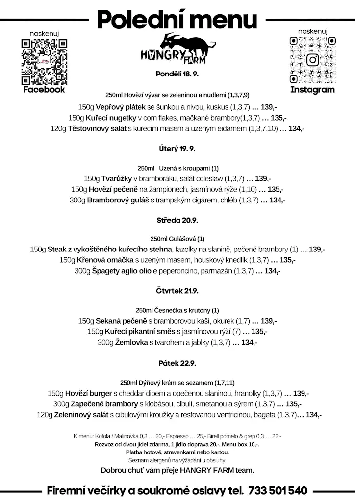 Menu_HANGRY FARM - Heliport Bohuňovice_Bohuňovice_image_2