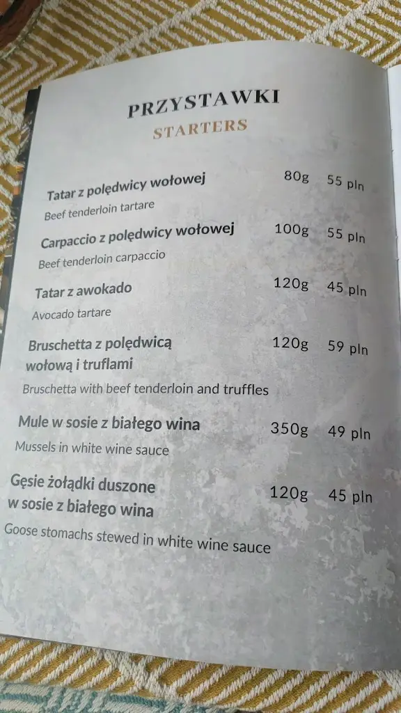 Menu_Stara Ponderosa_Katovice_image_1
