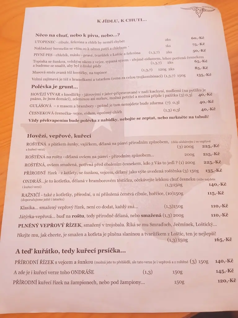 Menu_Restaurant MonTexas_Dolní Újezd_image_2