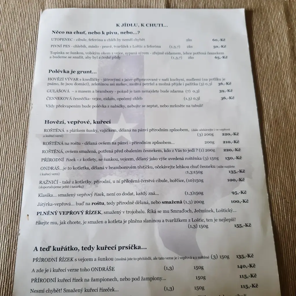 Menu_Restaurant MonTexas_Dolní Újezd_image_3