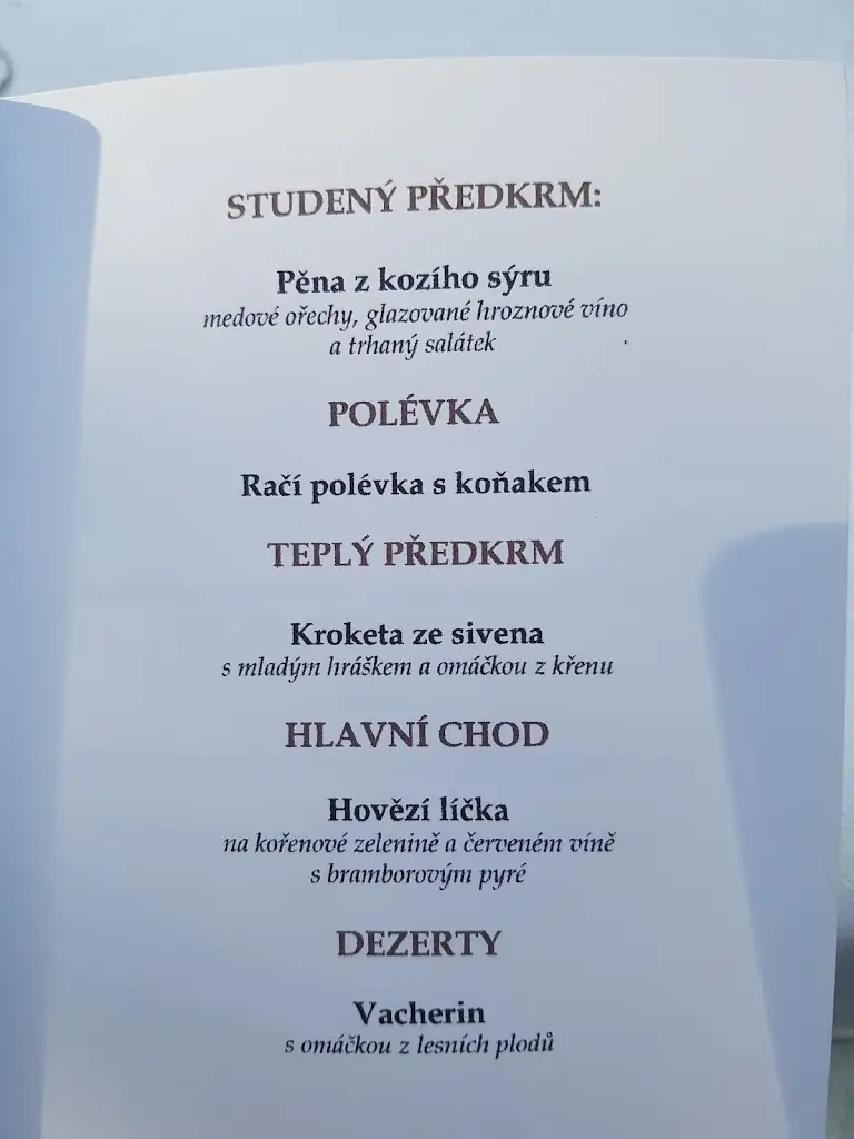 Menu_Restaurace a penzion U Zběhlíka_Dolní Újezd_image_1
