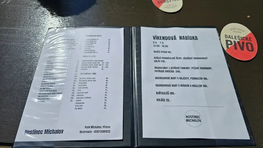 Menu_Hostinec Michalov_Dřevohostice_image_1