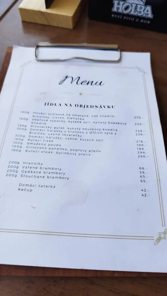 Jiri Tejnor_Pivovarská restaurace Holba_Hanušovice_review