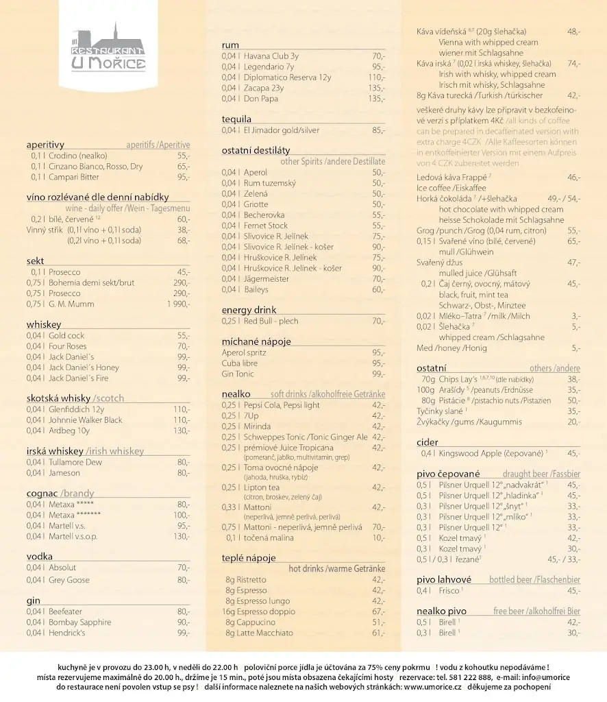 Menu_Restaurant U Mořice_Grygov_image_3