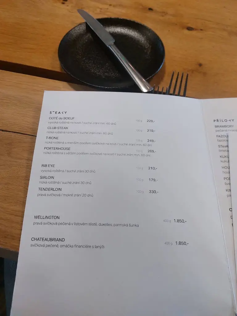 Menu_STeaK Restaurant Olomouc_Grygov_image_3