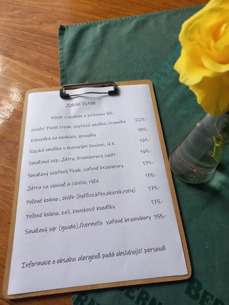 Menu_Restaurace u Jelena_Hustopeče Nad Bečvou_image_1