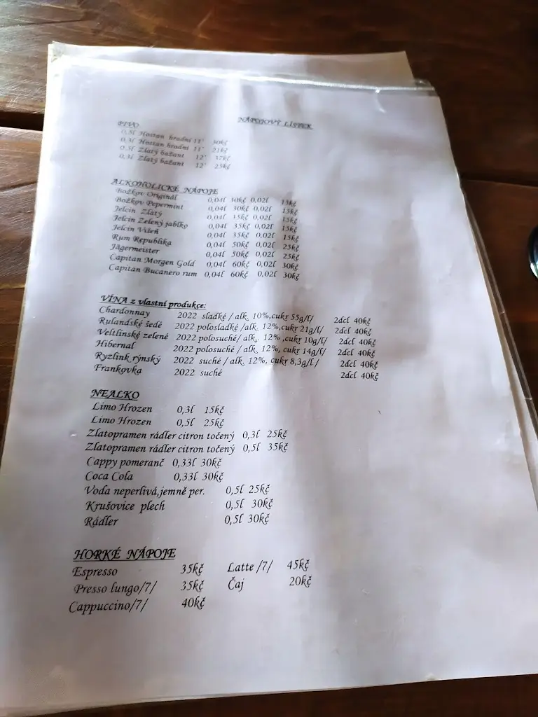 Menu_Vinařská stodola Konice_Konice_image_3