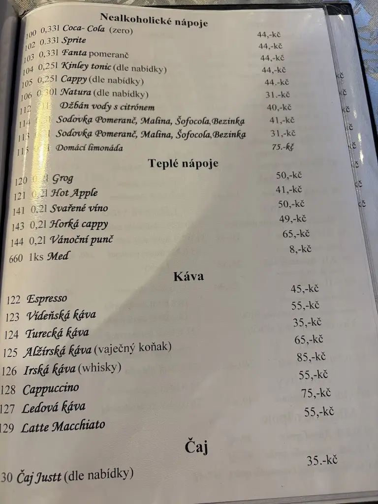 Menu_First Private Societal Brewery Ltd._Lipník nad Bečvou_image_1