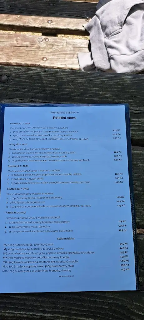 Menu_Pizzerie Na Bečvě_Lipník nad Bečvou_immagine_1