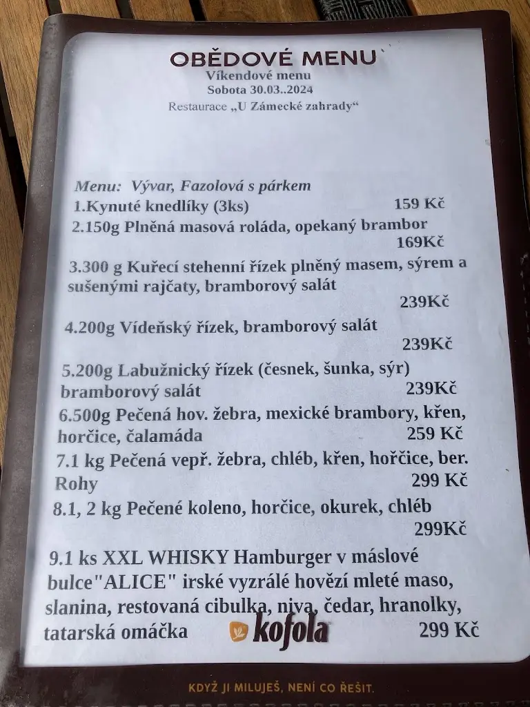 Menu_U Zámecké zahrady_Lipník nad Bečvou_image_1